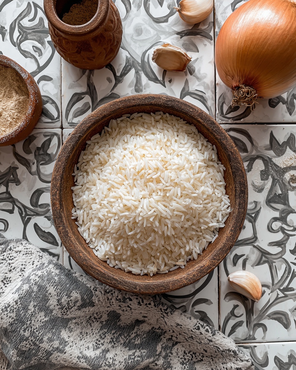 Savory Golden Onion Butter Jasmine Rice Recipe - Recipe Image