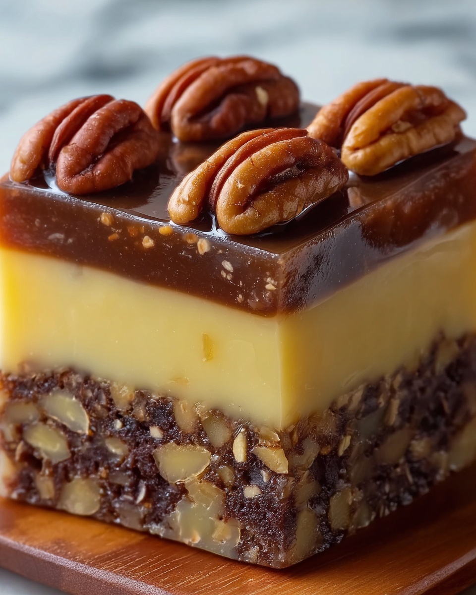 Brownie Pecan Pie Ooey Gooey Butter Cake Recipe - Recipe Image