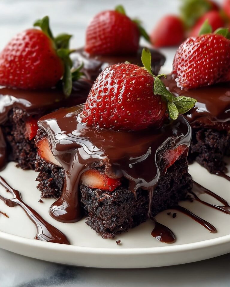 Chocolate Covered Strawberry Brownies Recipe
