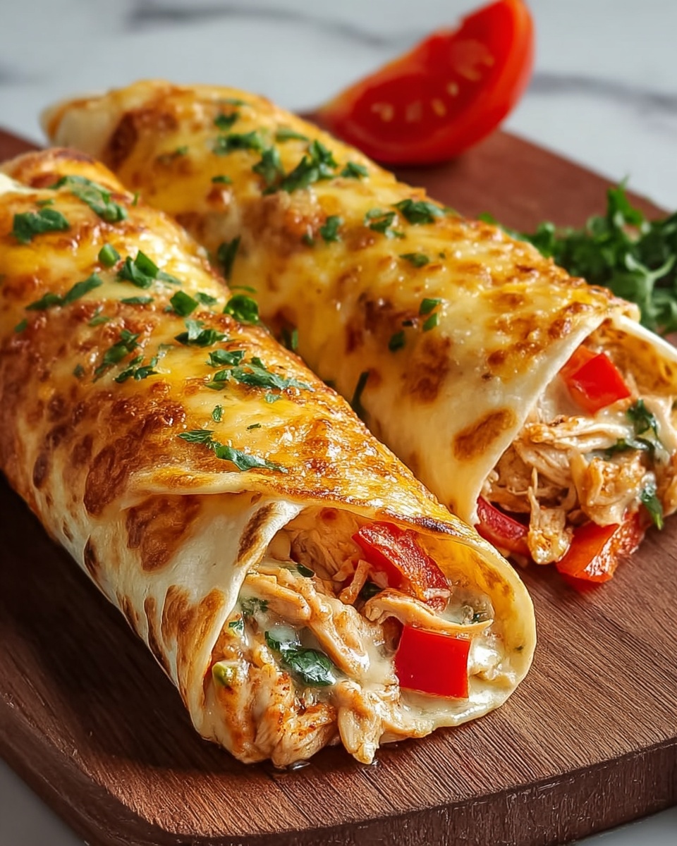 Baked Chicken Chimichangas Recipe - Recipe Image