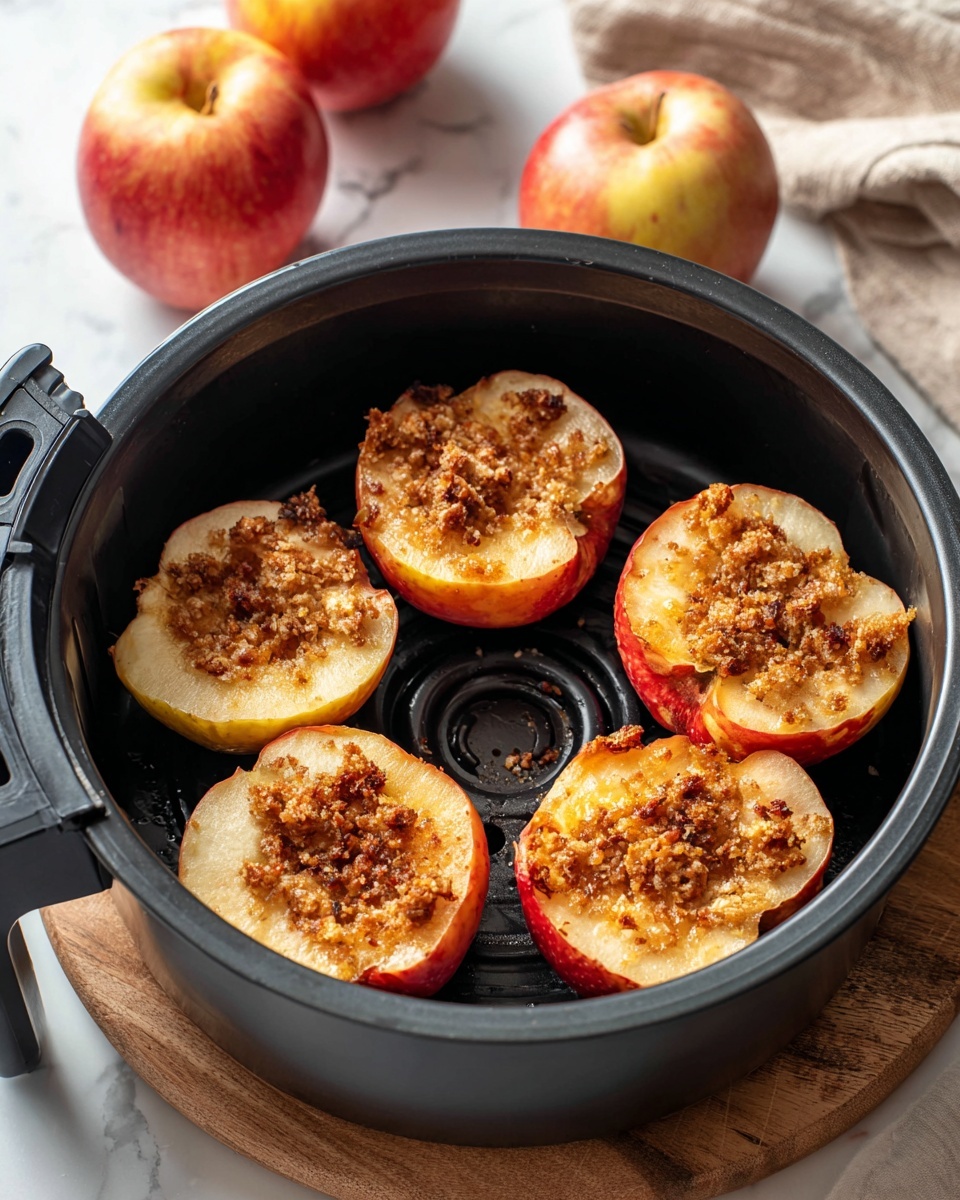 Air Fryer Baked Apples with Walnut and Raisin Filling Recipe - Recipe Image