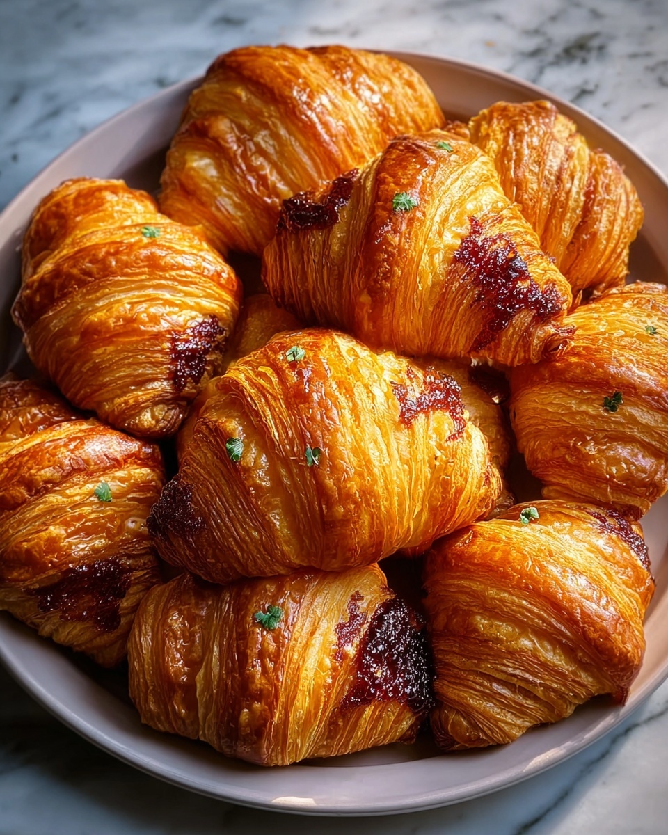 Croissant Breakfast Casserole with Lemon Curd and Berries Recipe - Recipe Image