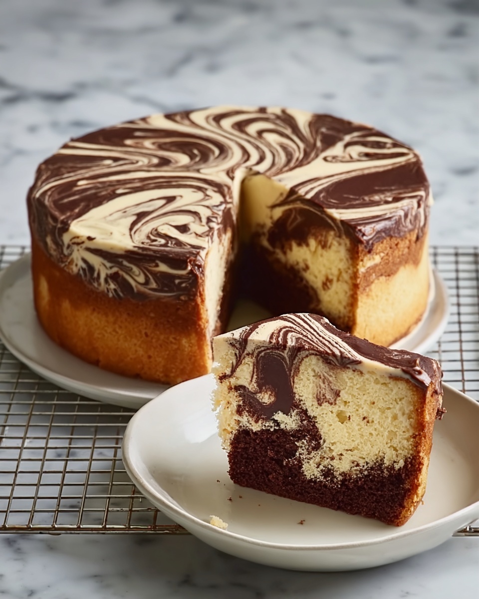 Classic Marble Cake Recipe - Recipe Image