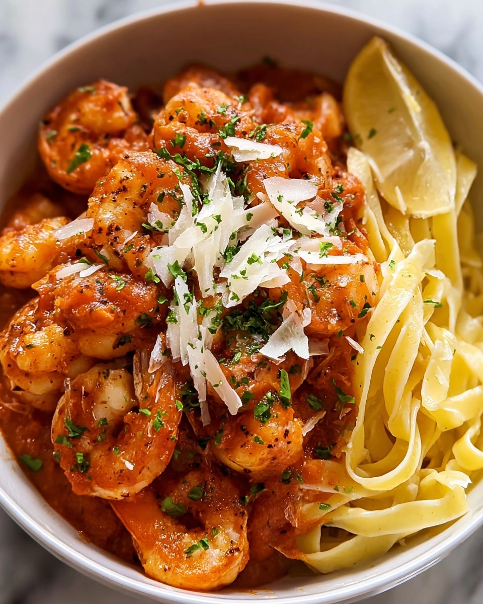 Garlicky Calabrian Chili Pasta with Shrimp Recipe - Recipe Image