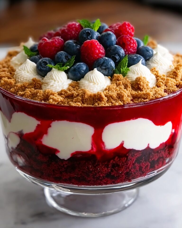 Red Velvet Trifle with White Chocolate Pudding and Mixed Berries Recipe
