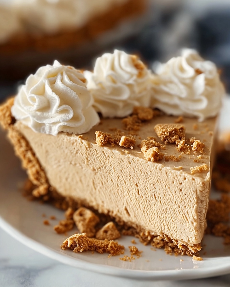 Fluffy No-Bake Peanut Butter Pie Recipe - Recipe Image