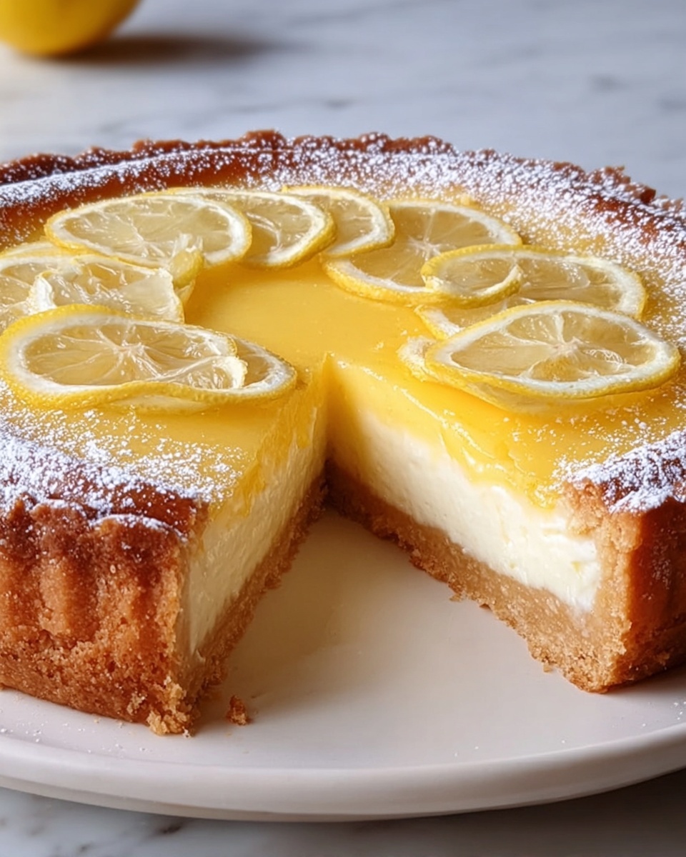 Torta della Nonna – Creamy Lemon Custard Cake Recipe - Recipe Image