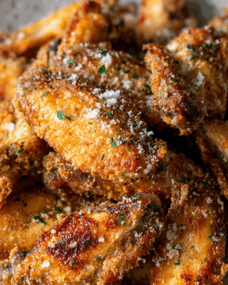 Crispy Garlic Parmesan Wings Recipe