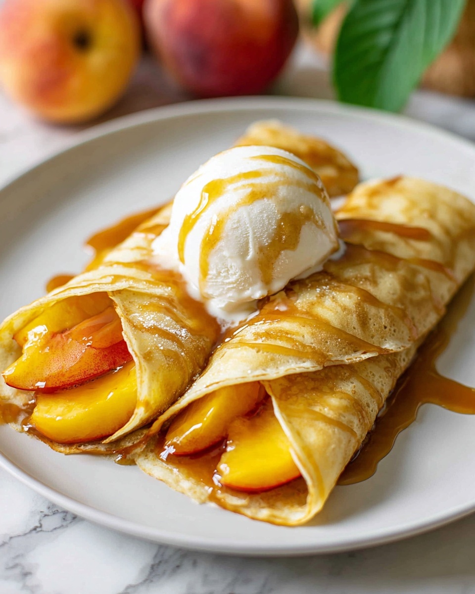 Peach Pie Enchiladas Recipe - Recipe Image