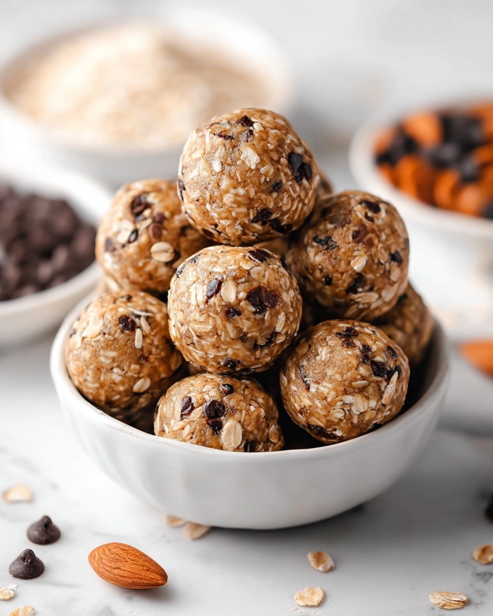 No Bake Chocolate Chip Cookie Balls Recipe - Recipe Image