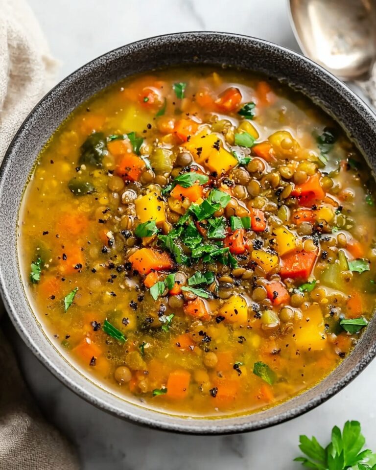 Hearty Lentil Soup with Ground Beef Recipe