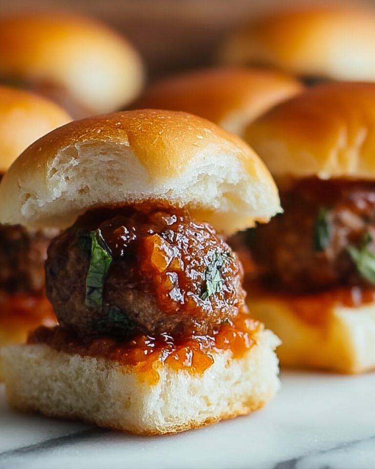 Meatball Sliders with Marinara and Mozzarella Recipe