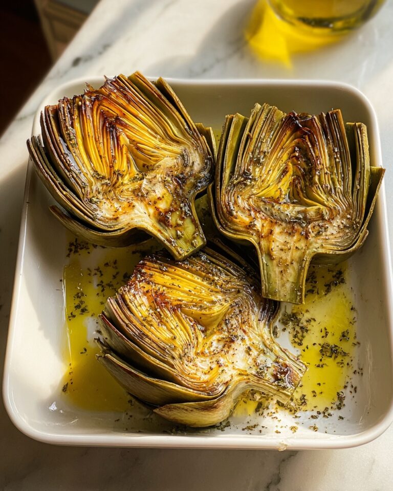 Grilled Artichokes with Garlic Butter Recipe