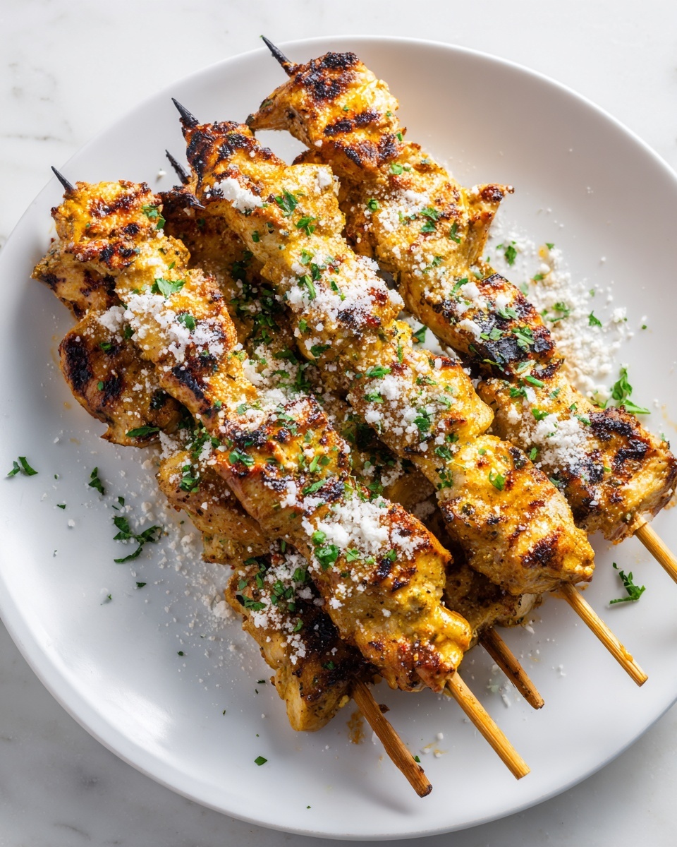 Ranch Garlic Parmesan Chicken Skewers Recipe - Recipe Image