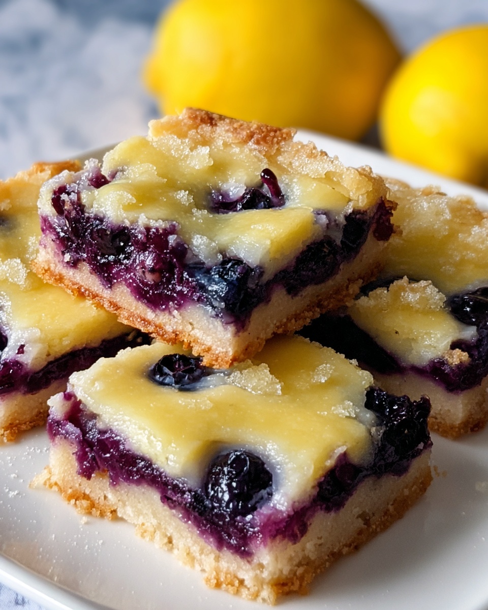 Lemon Blueberry Bars Recipe - Recipe Image