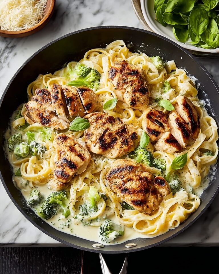 Skinny Chicken Broccoli Alfredo Recipe