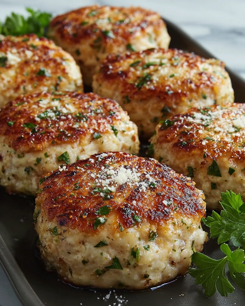 Garlic Parmesan Chicken Meatloaves Recipe - Recipe Image