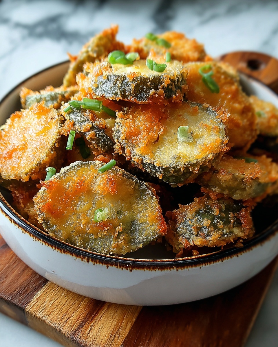Cheesy Stuffed Fried Pickles Recipe - Recipe Image
