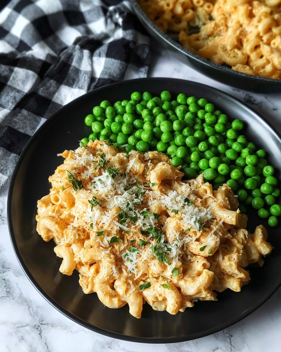 Parmesan Garlic Chicken Mac and Cheese Recipe - Recipe Image