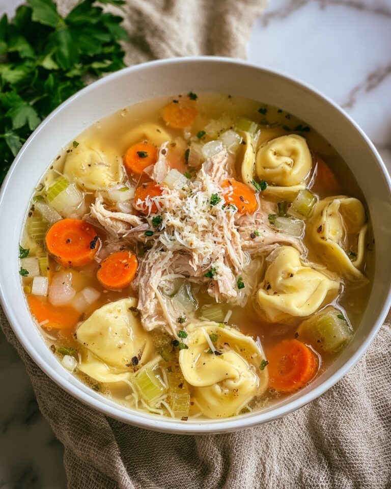 Easy Chicken Tortellini Soup with Vegetables Recipe