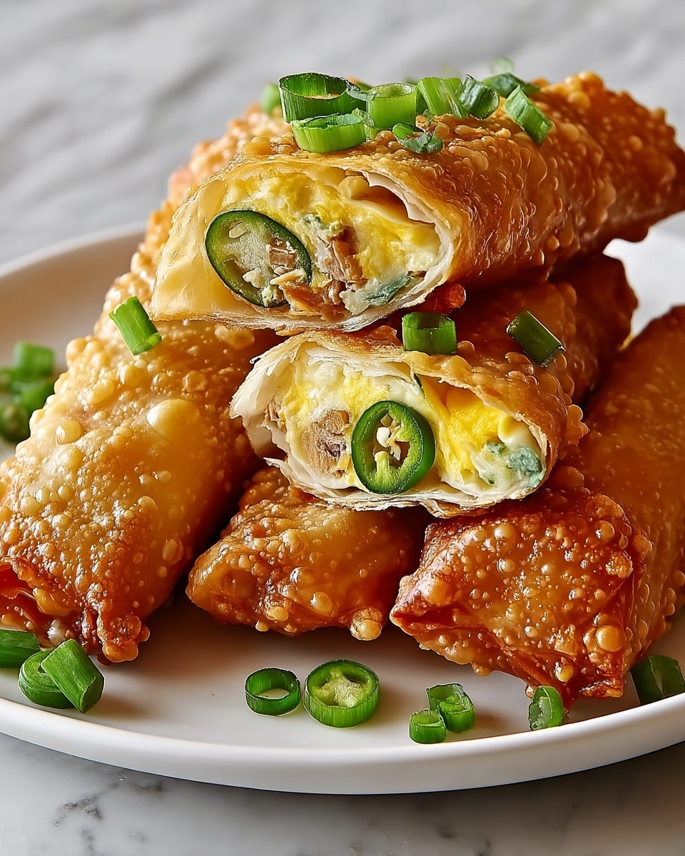 Mini Jalapeno Popper Egg Rolls Recipe - Recipe Image