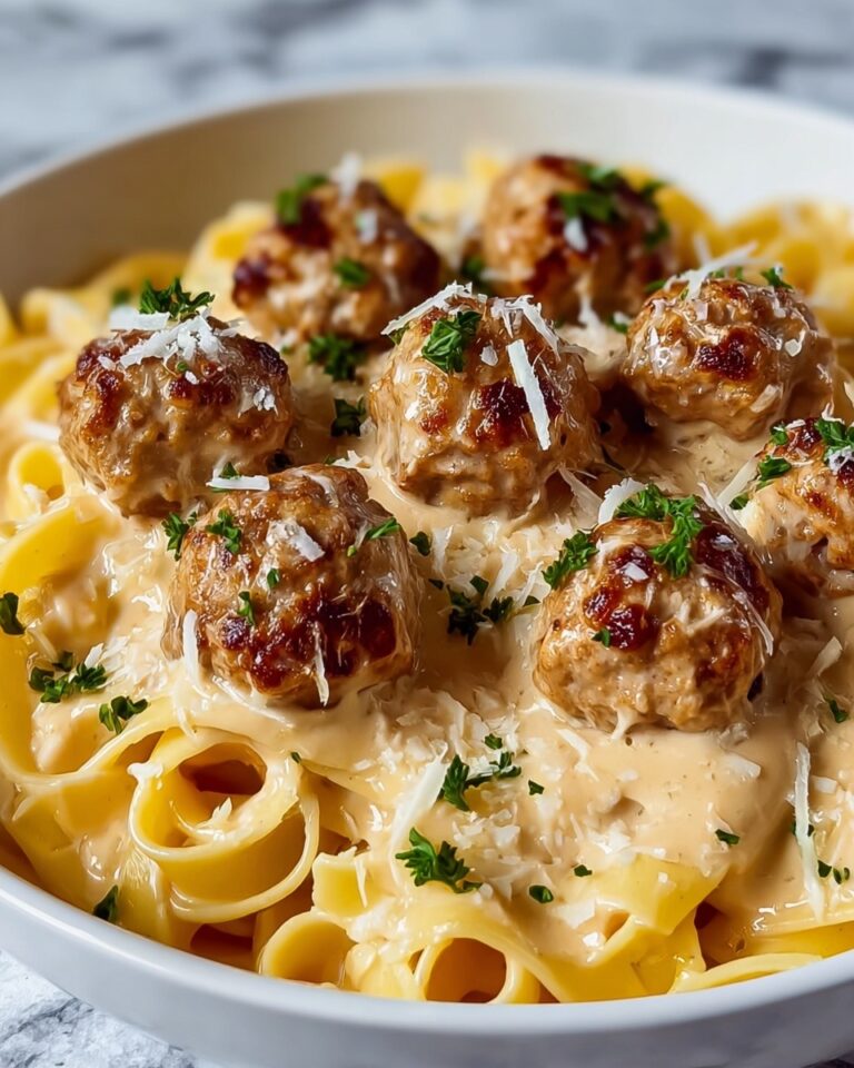 Garlic Butter Chicken Bites with Creamy Parmesan Pasta Recipe