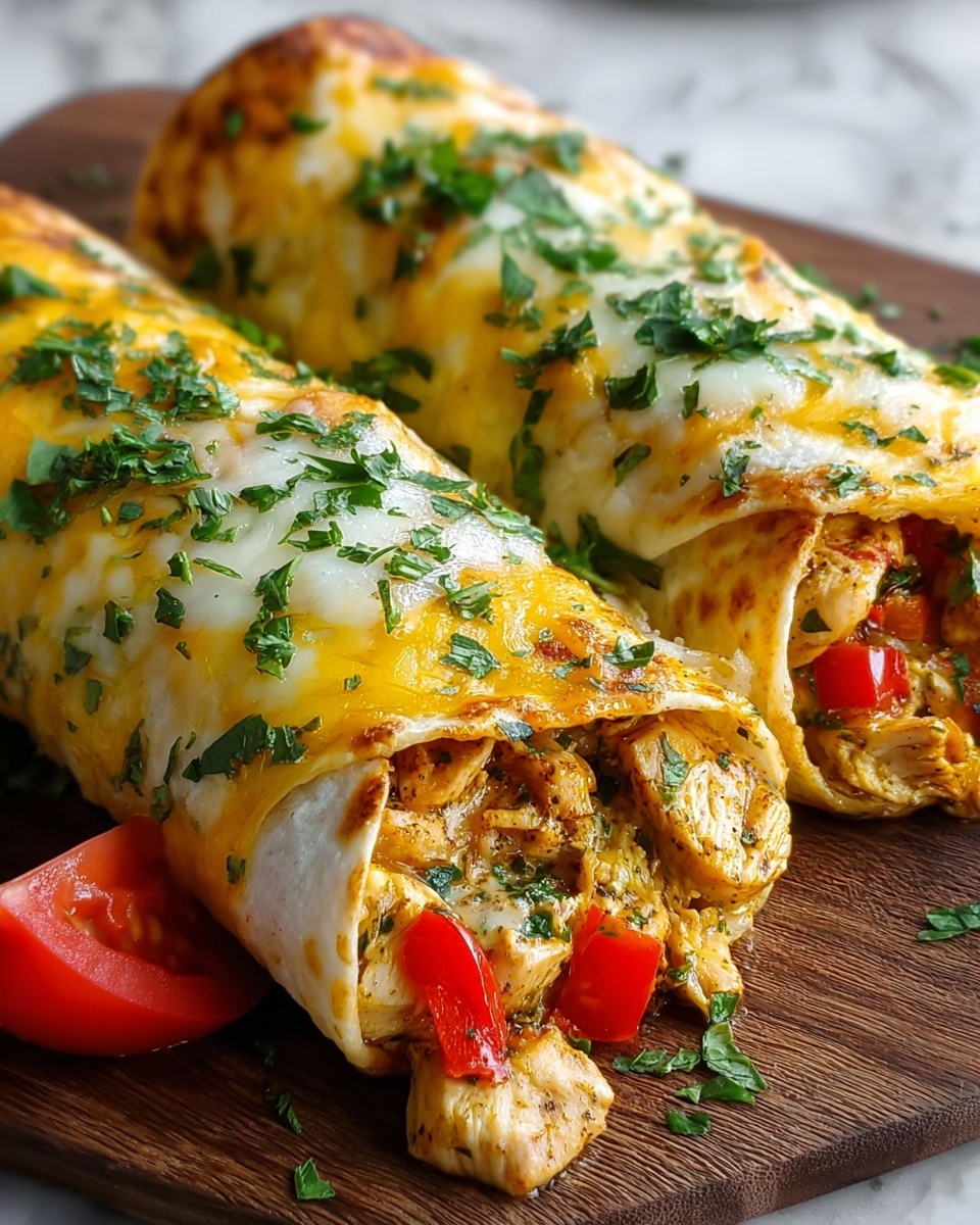 Baked Chicken Chimichangas Recipe - Recipe Image