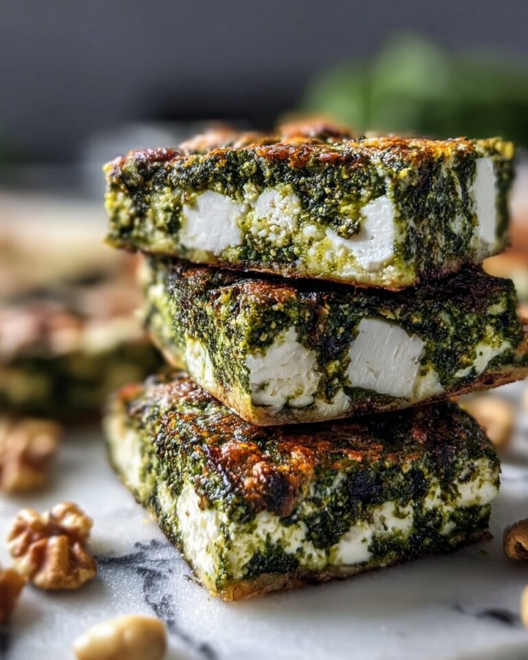 Broccoli and Feta Savory Brownies Recipe