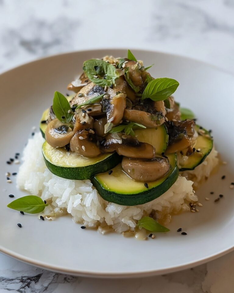 Stir-Fried Zucchini and Mushrooms with Rice Recipe