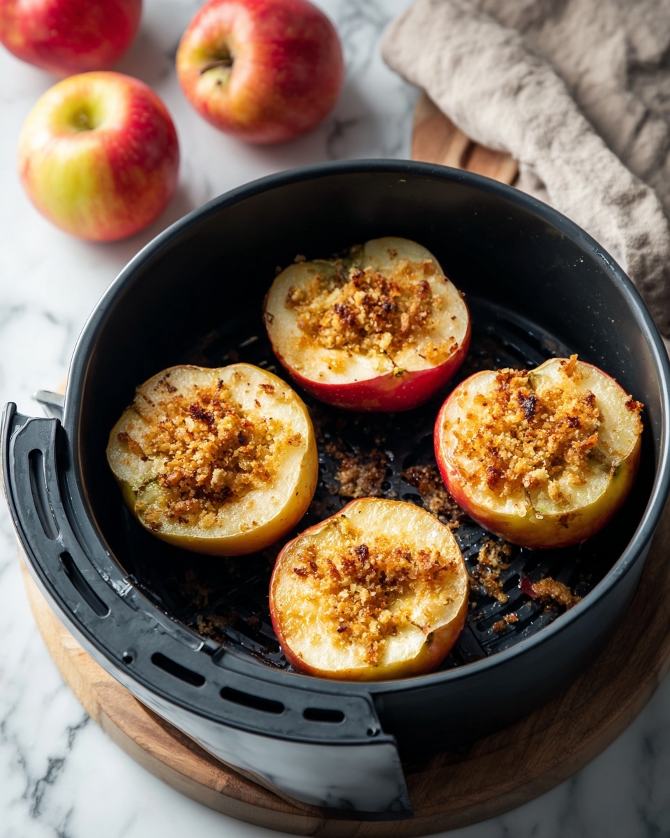 Air Fryer Baked Apples with Walnut and Raisin Filling Recipe - Recipe Image