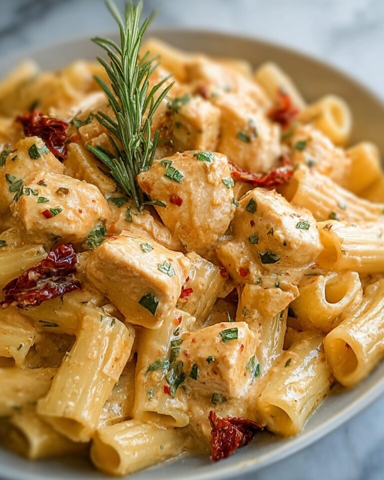 Spicy Chicken Creamy Pasta with Sun-Dried Tomatoes Recipe