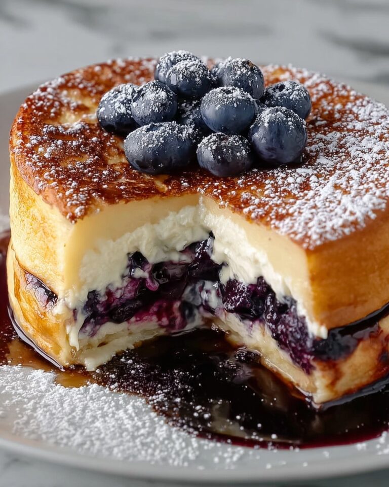 Blueberry Cheesecake Stuffed French Toast Recipe