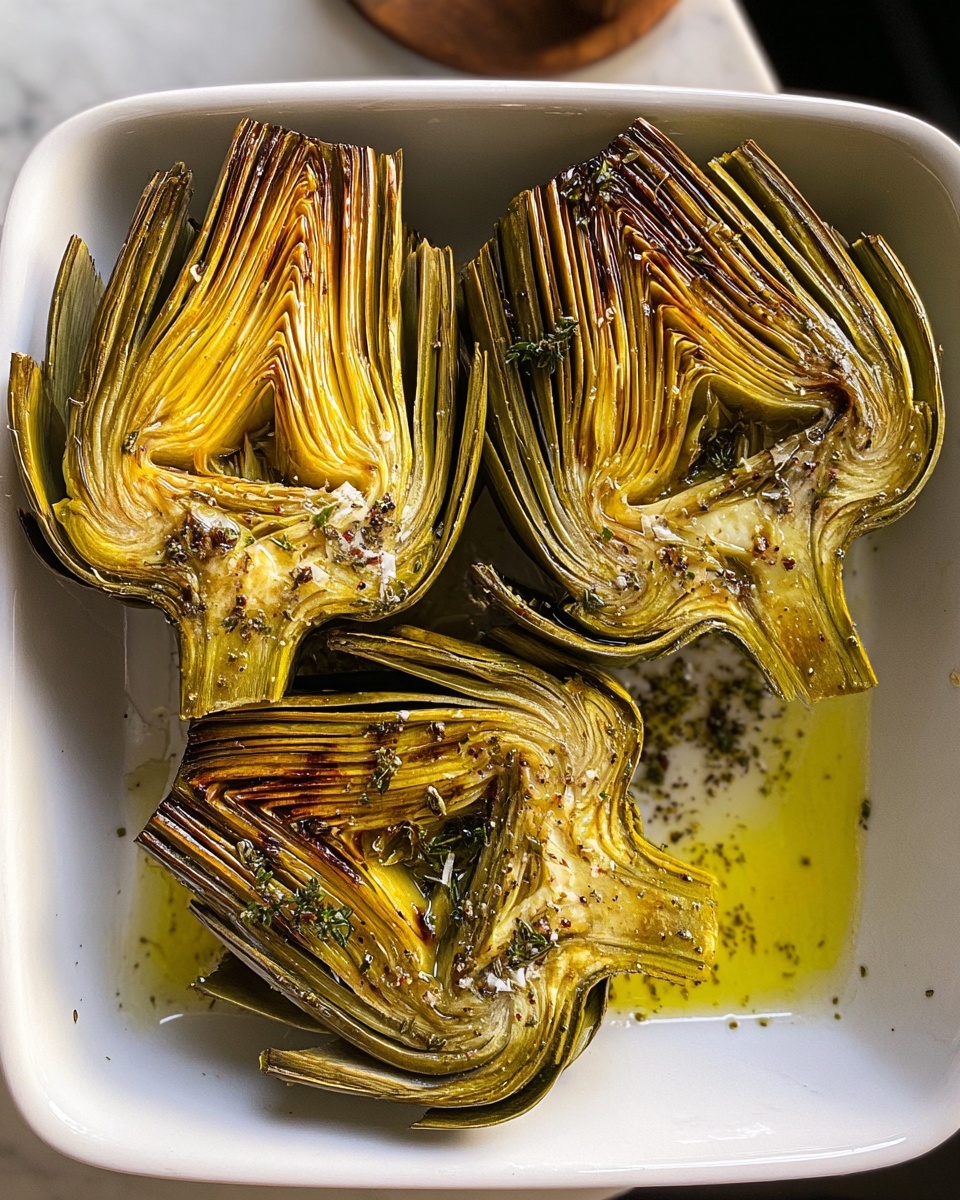 Grilled Artichokes with Garlic Butter Recipe - Recipe Image