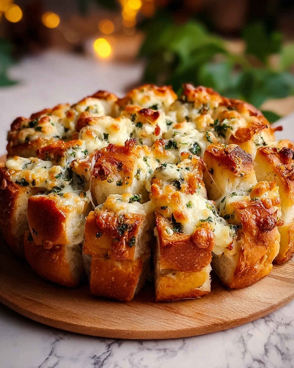 Cheesy Christmas Tree Bread Recipe - Recipe Image
