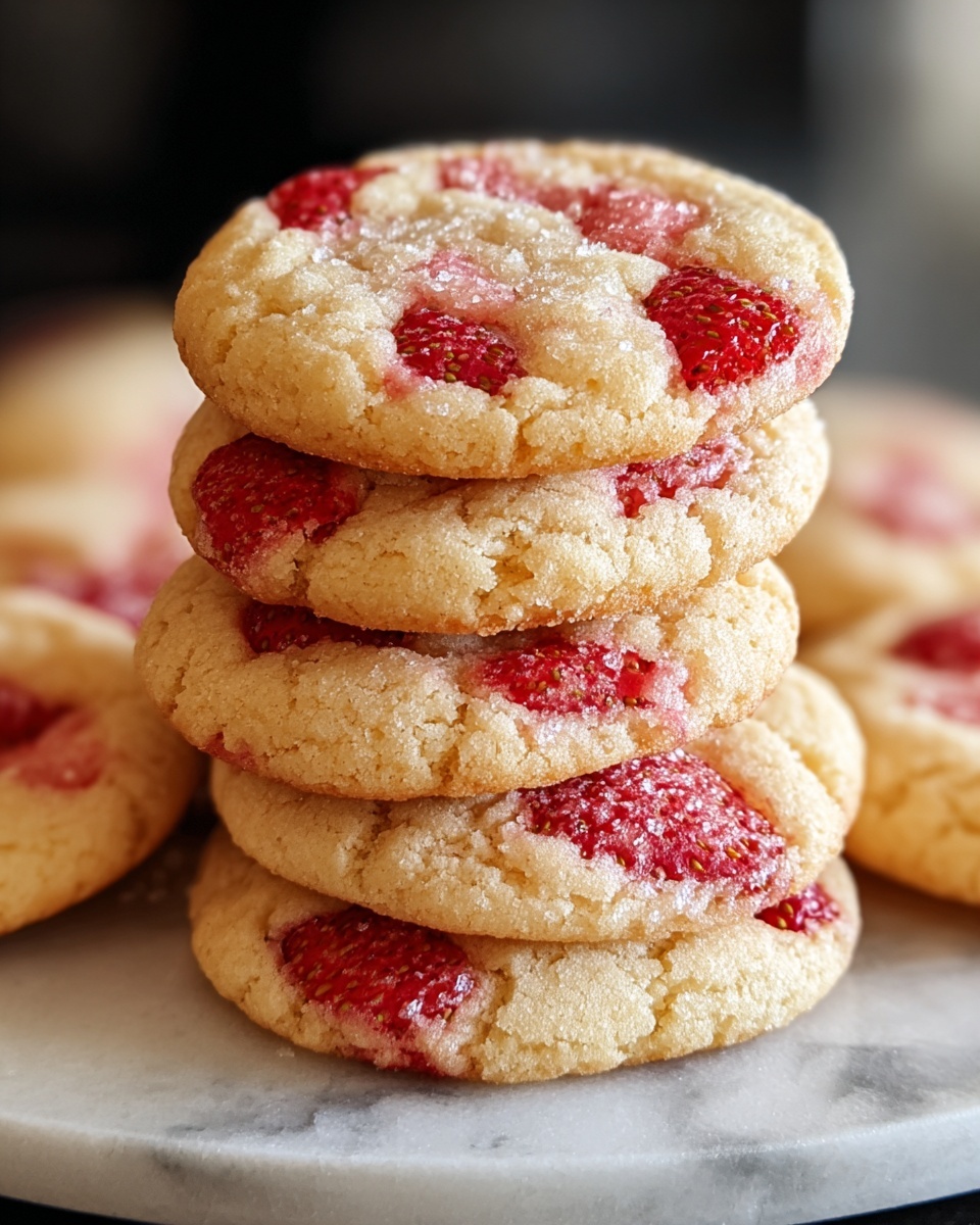 Strawberry Kiss Cookies Recipe - Recipe Image