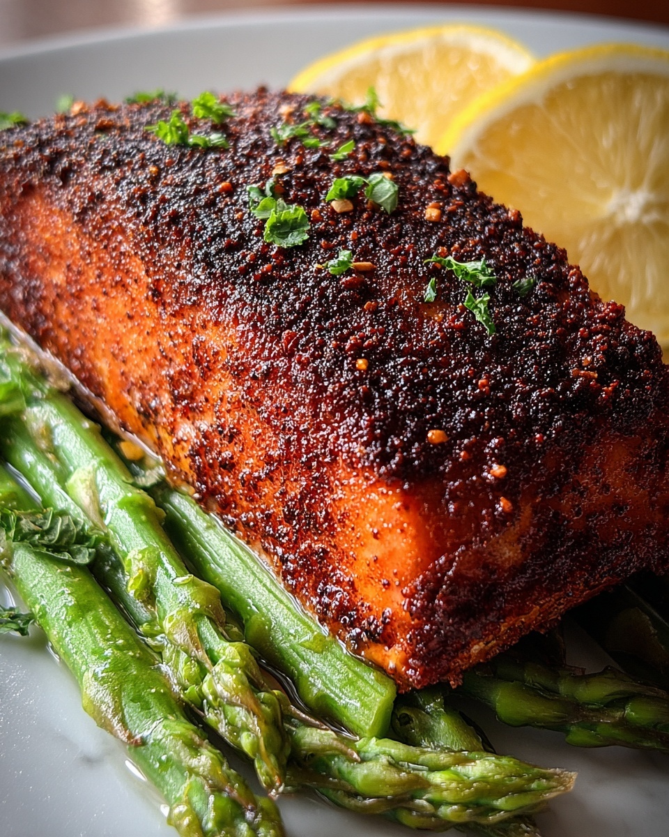 Crispy Air Fryer Blackened Salmon Recipe - Recipe Image
