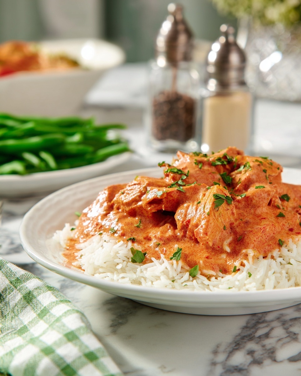 Creamy Butter Chicken with Basmati Rice Recipe - Recipe Image