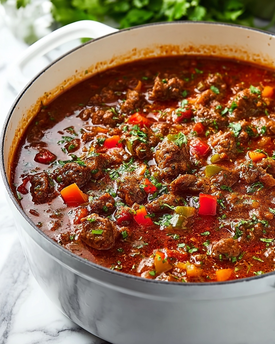 Easy One-Pot Stuffed Pepper Soup Recipe - Recipe Image