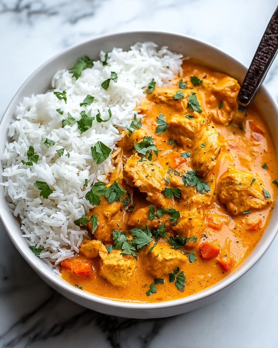 Easy Butter Chicken and Rice Recipe - Recipe Image