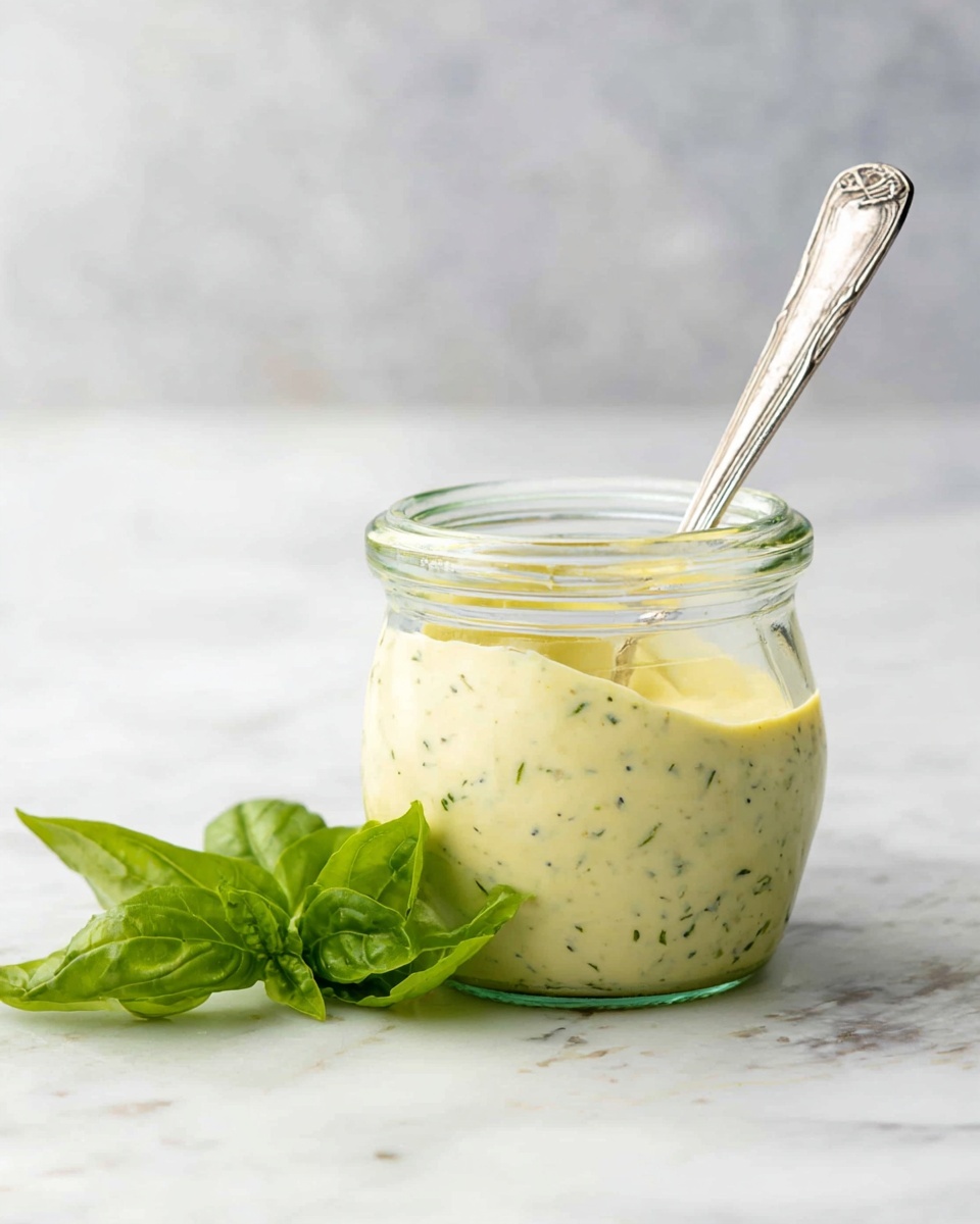 Creamy Pesto Dressing Recipe - Recipe Image