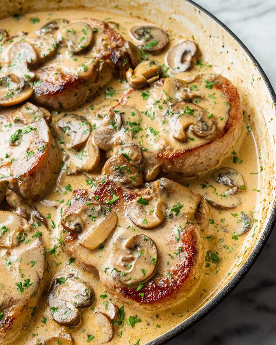 Creamy Mushroom Pork Tenderloin Recipe - Recipe Image