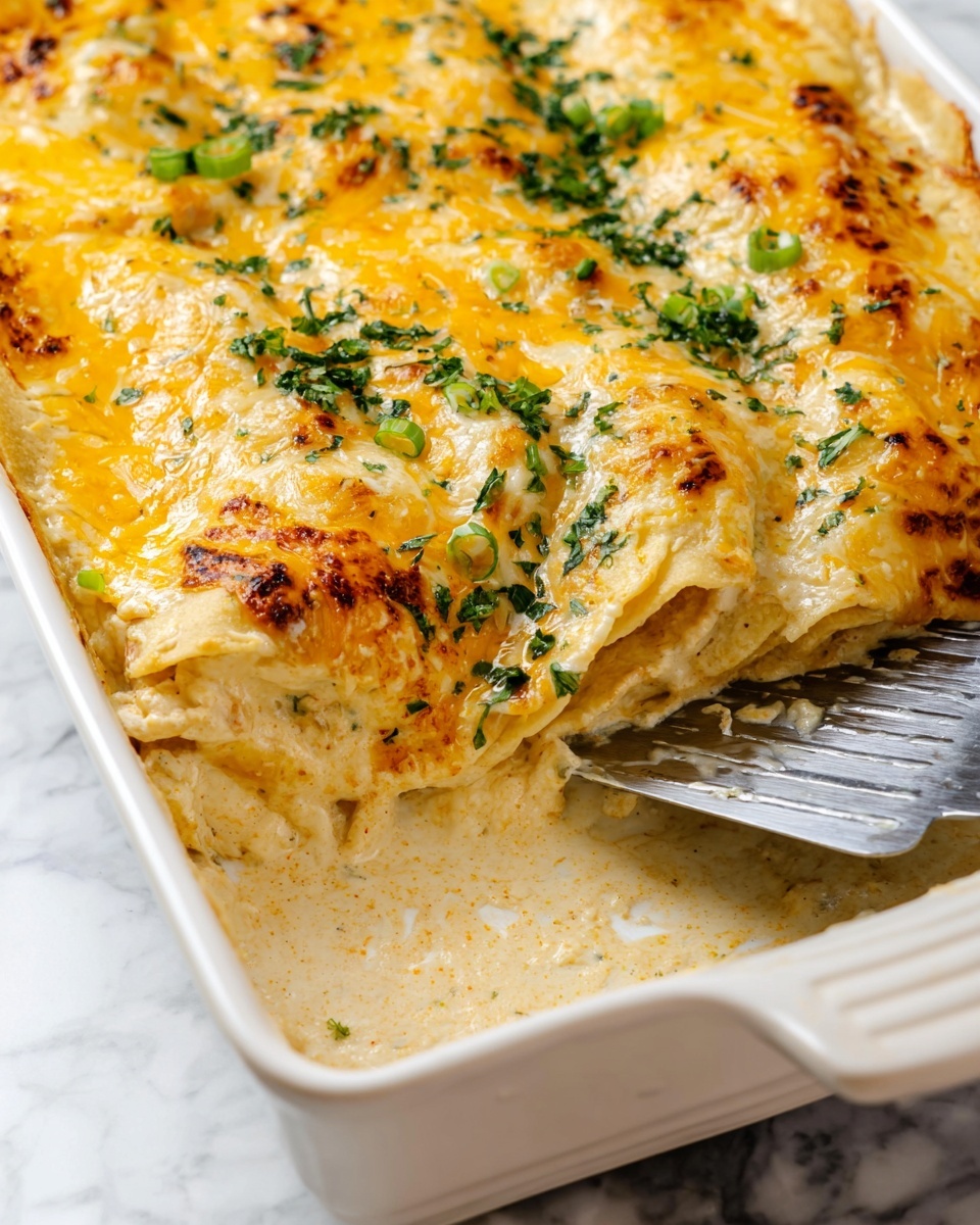 Creamy Chicken Enchiladas Recipe - Recipe Image