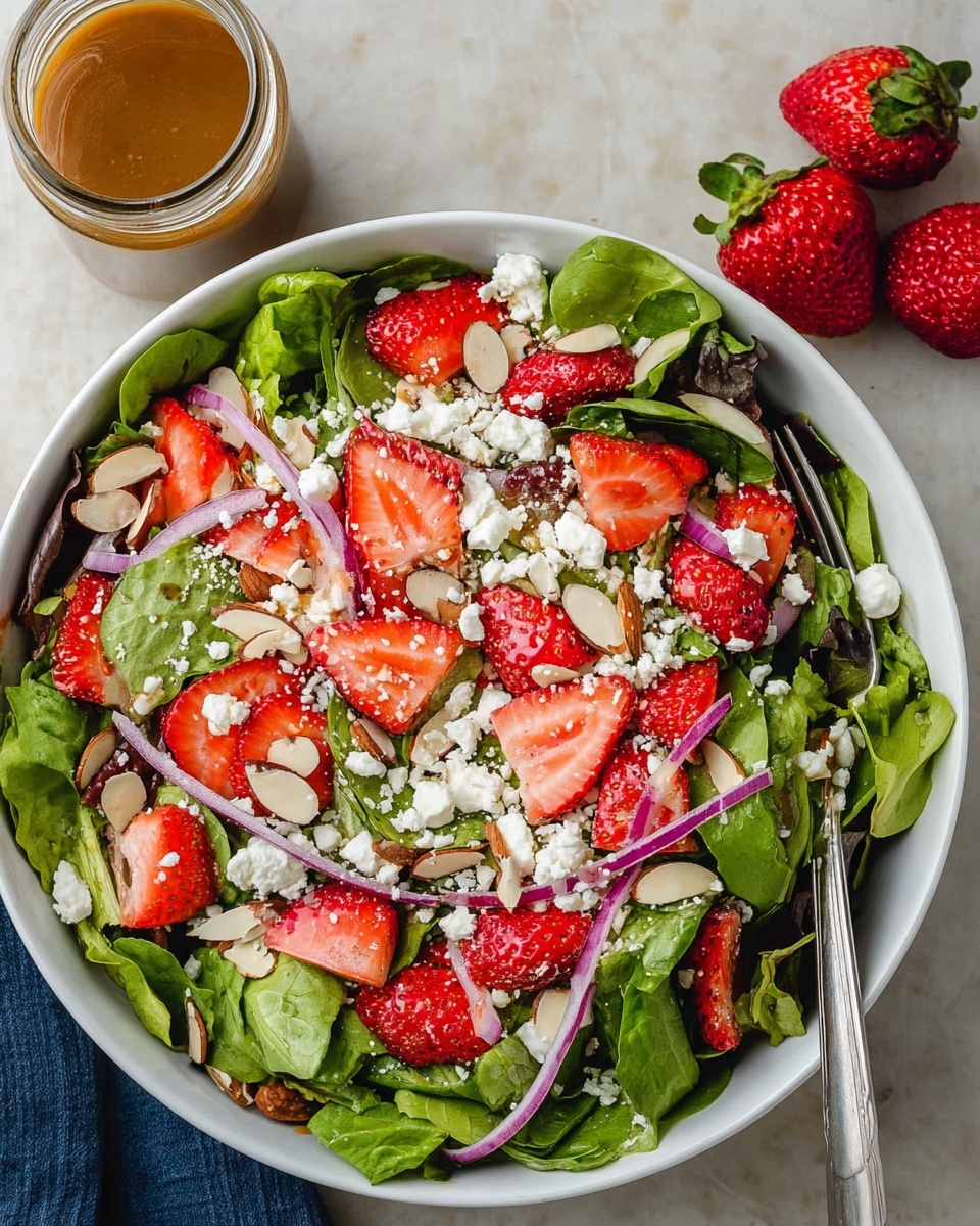 Strawberry Salad with Honey Vinaigrette Recipe - Recipe Image