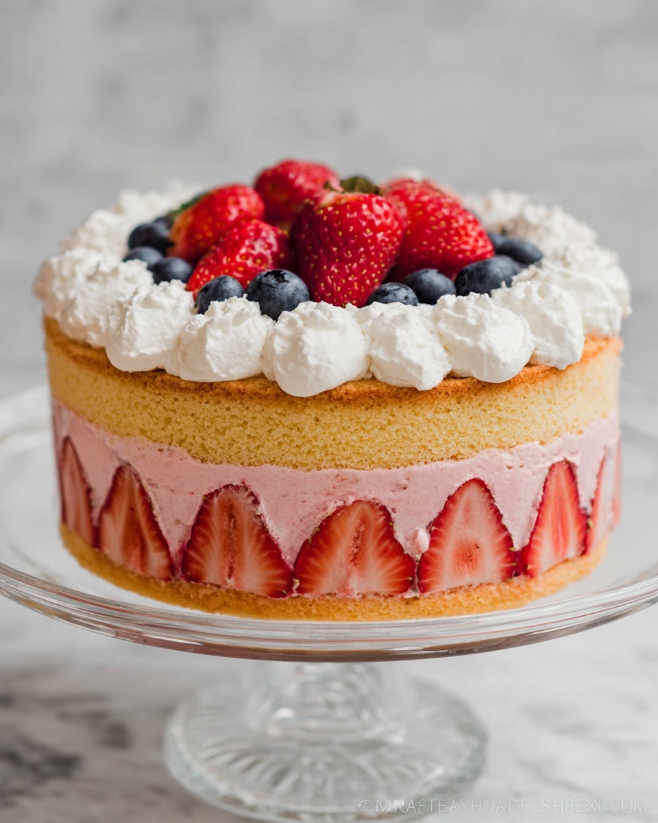Strawberry Jello Cake Recipe - Recipe Image