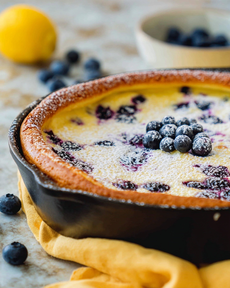 Blueberry Lemon Dutch Baby Recipe - Recipe Image