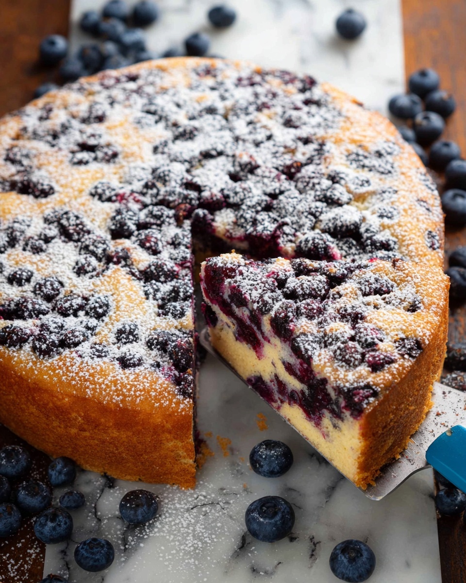 Lemon Blueberry Cake Recipe - Recipe Image