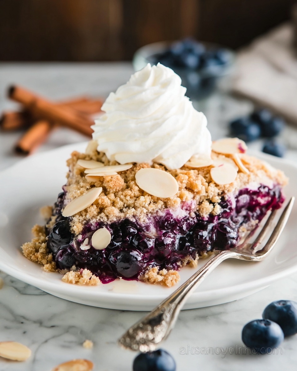 Blueberry Crumble with Almonds Recipe - Recipe Image