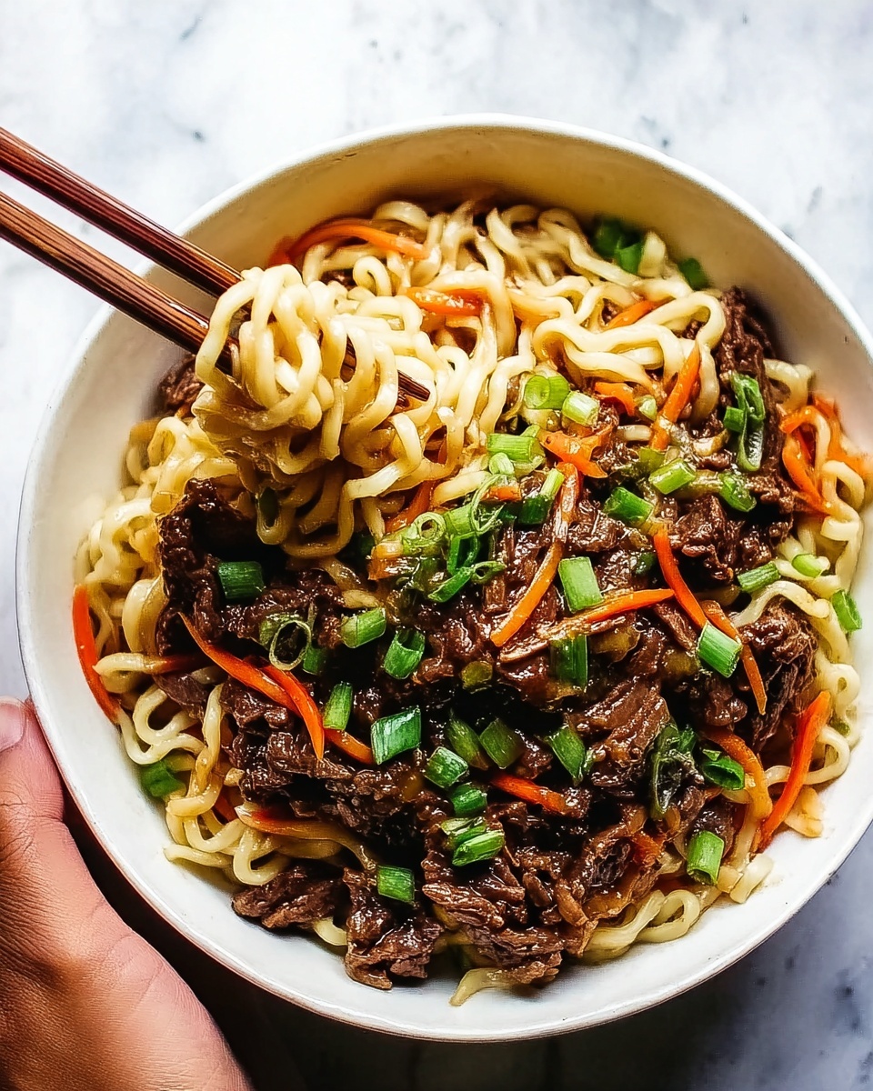 Savory & Speedy Hoisin Beef Noodles Recipe - Recipe Image