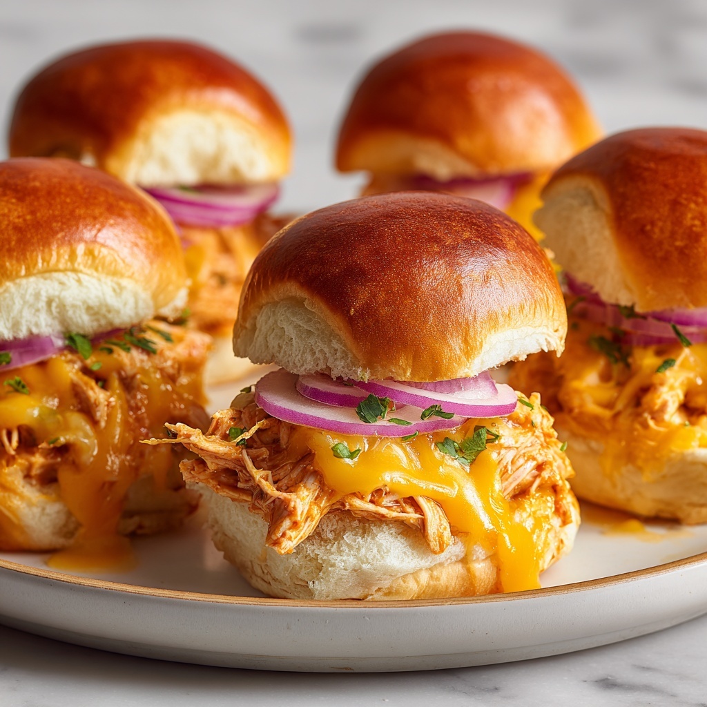 Buffalo Chicken Sliders: Spicy, Cheesy & Perfect for Sharing Recipe - Recipe Image