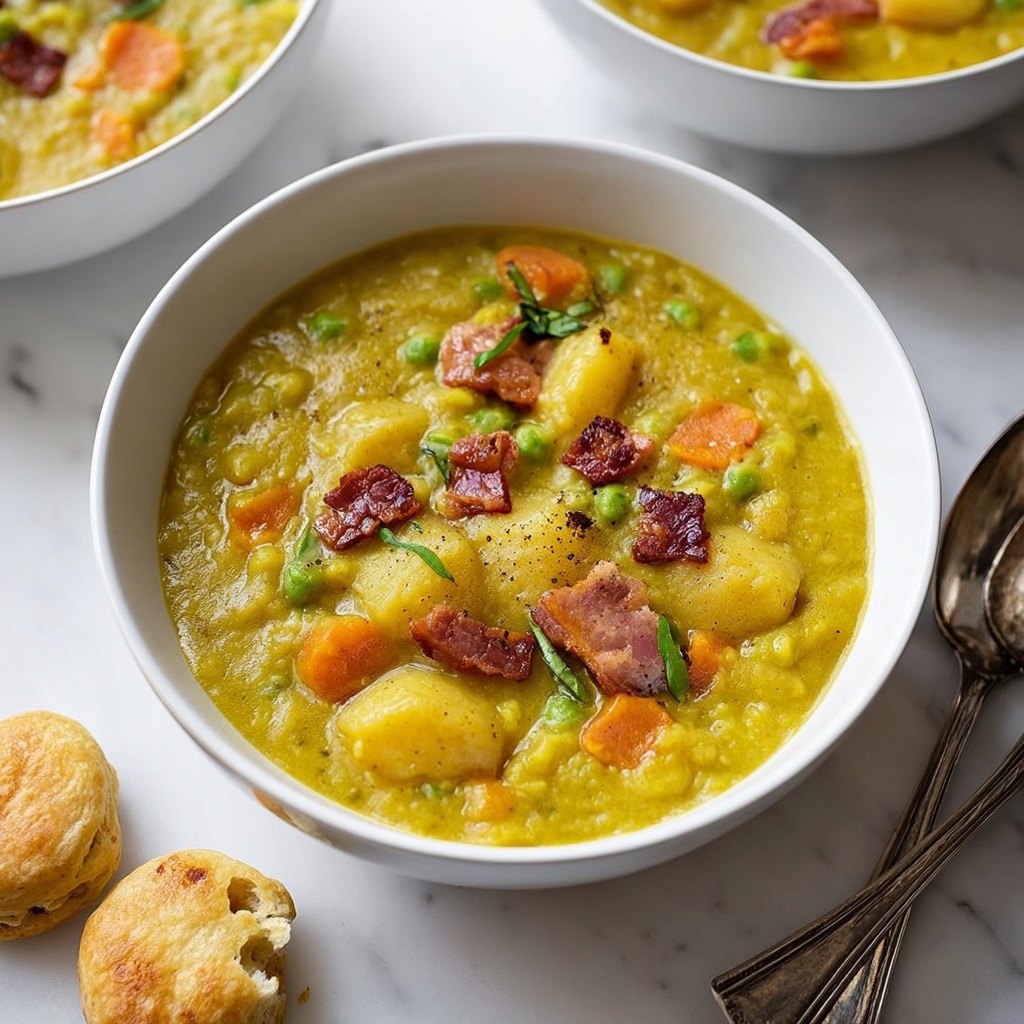 Pressure Cooker Split Pea Soup with Ham Recipe - Recipe Image